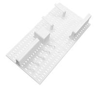 Beavorty Door Back Pegboards Pegboard Kit Garage Wall Panels White and Black Plastic No Drilling Installation Strong Load-Bearing Hooks Shelves Fashionable Minimalist Modern Design