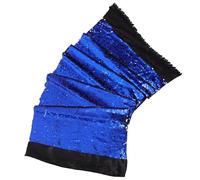 Beavorty Double-Sided Sequin Fabric Blue Silver Flip Sensory Glitter DIY Craft Material for Sewing Accessories and Decorative Apparel