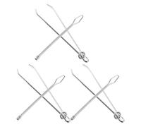 Beavorty Drawstring Puller Tool for DIY Sewing Projects Efficient Time Saver 6pcs Metal Elastic Band Threader with Ergonomic Design for Hoodie String Replacement and Home Renovation