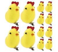 Beavorty Easter Chicks Craft 12packs Yellow Chick Hairpin Hair Clip Easter Barrettes Festival Hair Accessories