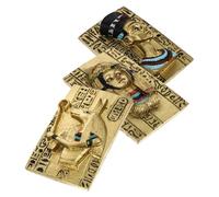 Beavorty Egyptian Mythology 3pcs Retro Resin Refrigerator Magnets Set - Anubis, Queen, Middle Eastern Gold Tablet - Decorative Fridge Sticker for Home Kitchen Decor