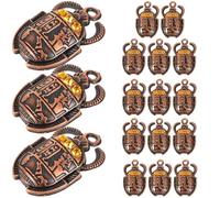 Beavorty Egyptian Scarab Beetle Charms 20Pcs Metal Material for Crafts Making Keychains Bracelets and Necklace Accessories Gift for Friends and Lovers