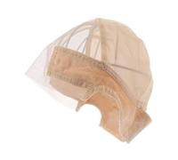 Beavorty Elastic Lace Front Wig Cap with Adjustable Straps U-shape Mesh Net for Hair Weaving Velvet and Lace Soft Breathable Hair Accessory for Women Comfortable Fit for Daily and Special
