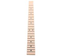 Beavorty Electric Guitar Neck with Maple Fingerboard Replacement for Folk Guitar Wooden Construction Beige Colour Easy to Install and Upgrade