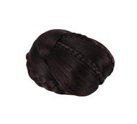 Beavorty Elegant Chignon Wig Synthetic Fiber Hair Bun Extension for Wedding Prom Daily Styling Random Color