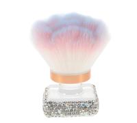Beavorty Elegant Round Head Makeup Brush Soft Pink Makeup Brushes Versatile Brush for Acrylic Nail Dusting