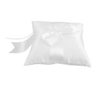 Beavorty Elegant Wedding Cushion Holder with Bowknot for Beach Garden Ceremonies Secure Design for Rings Soft for Reliable Protection Wedding Accessory