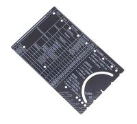 Beavorty Engineering Pocket Ruler Metric Scale and Small Protractor Compass, Civil and Mechanical Engineer Measuring Tool for Construction and Architecture