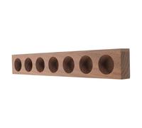 Beavorty Essential Oil Display Rack Wood Slots Organizer for Bottles Perfumes and Nail Polish for Home Bathroom Tabletop Use