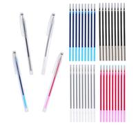 Beavorty Fabric Marking Pens with Replaceable Refills, Water Soluble and Erasable Marker Pens for Cross Stitch and Embroidery, Plastic Material, Versatile and Convenient to Use