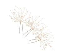 Beavorty Fashionable Wedding Hair Forks 3 Pack Pearl Hairpin for Bride Bridesmaids Proms Parties