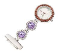 Beavorty Fashionable Women Pocket Watch Unique Clip Chest Watch for Nurses Doctors Students Portable Easy Read Design Present for Nursing Professionals Students