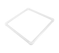 Beavorty Floating Pond Fish Feeder Ring 40cm White Plastic Aquarium Floating Plant Barrier for Duckweed Control and Water Oxygenation, Pond Accessory for Outdoor Water Gardens