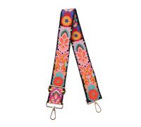 Beavorty Floral Embroidered Crossbody Bag Strap Adjustable Replacement for Banjo Ukulele Sturdy Design with Artistic Patterns for Musical Instruments Handbags