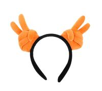 Beavorty Funny Plush Thumbs up Hand Gesture Hairband Creative Cartoon Holiday Headband for Christmas Parties and Costumes Soft and Cozy Hair Accessory for Festive Events