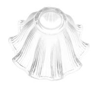 Beavorty Glass Lamp Shade Tulip Style with E14 Socket, Bell Shaped Floral Design, Easy to Clean and Enhances Interior Decor, for Indoor Lighting in Homes and Special Celebrations