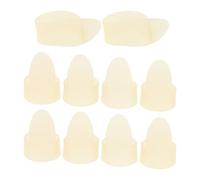Beavorty Glow in Dark Guitar Thumb Picks Finger Covers for Acoustic Electric Guitar Ukulele Banjo Mandolin 2 Sets Beige for Low Light Playing