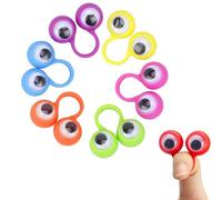 Beavorty Googly Eye Finger Puppet Ring Educational Toy for Kids Creative Finger Game Party Favor 1.4 Inch Lightweight Movement Ring