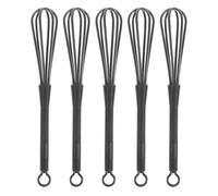 Beavorty Handheld Plastic Mini Whisk, 5pcs Heat Resistant Balloon Whisk, Hair Dye Mixing Whisks for Cooking Hair Dye Mixing Multifunctional Whisks