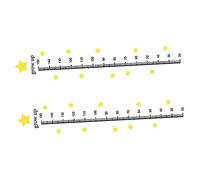 Beavorty Height Chart PVC Material Fine Picture Quality and Fade Resistant Wall Decal with Star Design for Recording Child's Growth for Kids and Decorating Kindergartens or Children's