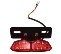Beavorty High Brightness Easy to Install Motorcycle Tail Brake Light LED with Multifunctional Red Metal Plastic Design Rear Taillight for Cruising Motorcycles