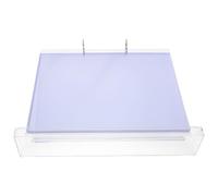 Beavorty Horizontal Plastic Menu Tabletop Display Stand with 6 Double-sided Sleeves and Efficient Multi-page Flip Design, Detachable Horizontal Menu Holder for Restaurant and Party Use