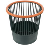 Beavorty Household Plastic Trash Can 26.5x26.5cm Nordic Green Open Wastebasket for Kitchen Bathroom Living Room Office, Large round Garbage Bucket without Lid