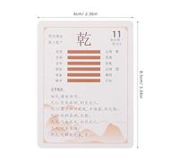 Beavorty I Ching Divination Card Set 64 Hexagrams Beginner's Fortune Telling and Learning Cards
