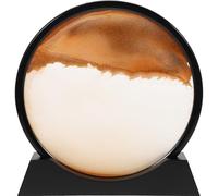 Beavorty Inch Liquid Motion Hourglass Sandscape with Soothing Flowing Sand, Water and Abs Material Desktop Ornament for Home or Birthday Gift, Vertical Placement with Elegant and Simple