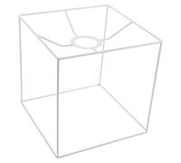 Beavorty Industrial Metal Lampshade Frame DIY Lighting Accessories Ceiling Lamp Frame White Iron Rustic Farmhouse Style with Easy Modular Assembly and Wear Resistant Finish for Home Decor