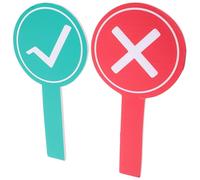 Beavorty Interactive Handheld Whiteboards 2Pcs Dual- Score Boards for Classroom Yes No Decision Making and Group Activities