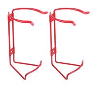 Beavorty Iron Fire Extinguisher Wall Mount Brackets Sturdy Finish Holder 2pcs with Secure and Stable Mounting Space Saving Rack for 2kg Extinguisher Bottles for Home and Retail Use