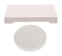 Beavorty Jewelry Welding Brick and Heat Resistant Soldering Board Set, Fireproof Quartz Honeycomb Brick with Four-Corner and Small Round Blocks for High-Temperature Jewelry Soldering