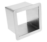 Beavorty Kitchen Countertop Grommet Stainless Steel Trash Chute Grommet Drop-in Trash Chute for Built-in Kitchen Counter Square Bin Hole Cover Easy Clean Scratch-Resistant 5.51 X 5.51 X 3.94 in
