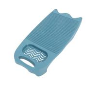 Beavorty Large Non Slip Hand Washing Board Thick Plastic Laundry Washboard with Soap Holder for Household Bathroom Clothes Scrubbing and Manual Laundry Tasks