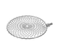 Beavorty Large Stainless Steel Egg Scooper Head 14cm Wire Mesh Basket Attachment for Chicken Coop Egg Collection for Farm and Barn Use