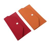 Beavorty Leather Cash Envelope Wallet Credit Card Case Budget Envelopes for Men Women Money Pouch Organizer Pu Leather