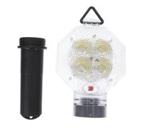 Beavorty LED Construction Flashing Warning Light, Roadblock Traffic Safety Lamp, Battery Not Included, High-Visibility LED Flasher for Nighttime Work and Parking Guidance