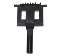 Beavorty Livestock Hairbrush Iron Serrated Scraper Horse Hair Bristles Cattle Grooming Comb Scratching Brush for Farm Animal Cleaning and Itching Relief