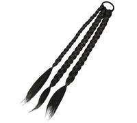 Beavorty Long Braided Ponytail Hair Extensions Synthetic Hair Piece 45Cm Elastic Matte Finish High-Temperature Resistant for Women Everyday Wear