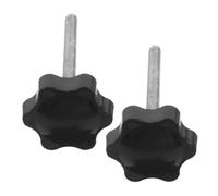 Beavorty M6 Rollator Replacement Knob Screws with Rubber Pad for Walker Accessories Hand Tightening Star Shaped Driving Knob for Mobility Aids