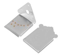 Beavorty Mandolin Tailpiece Bridge with 8 Strings, Chrome-plated Copper Alloy Mandolin Bridge Tailpiece Replacement, Musical Instrument Spare Part for Folk and World Instruments