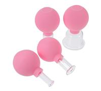 Beavorty Massage Cupping Glasses 4pcs Vacuum Cupping Cups Therapy for Body Facial