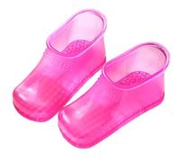 Beavorty Massage Foot Bath Shoes Foot Soaking Bath Basin, Portable Foot Soak Tub Foot Soaker Foot Spa Shoes Pedicure Foot Spa for Thermal Massage to Promote Circulation Rosy
