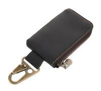 Beavorty Men's Wallet with Keychain Multi Functional Zipper Pouch for Earphones Keys and Coins Small Travel Purse for Daily Use and Business Convenient Waist