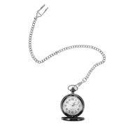 Beavorty Metal Pocket Watch Dad Stylish Decorative with Chain Unique Father's Day Present for Birthdays and Special Occasions