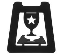 Beavorty Metal Single Medal Display Stand Black Stainless Steel Indoor Desktop Medal Holder Rack for Sports Awards and Competition Display