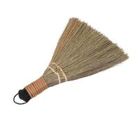 Beavorty Mini Desktop Cleaning Brush Handheld Natural Straw Broom Soft Small Sweeper for Table Keyboard Office and Living Room Cleaning 7.5x5.1x0.8 Inch