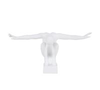 Beavorty Modern Art Resin Sculpture Statue Men Design Craft with Smooth Delicate Surface Nordic Style White Living Room Home Decoration Ornament