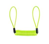Beavorty Motorcycle Disc Lock Cable with Coiled Stainless Steel Wire and 2 Looped Ends, Lightweight and Highly Visual Theft Deterrent, Suitable for Riding the Disc Lock is Engaged,